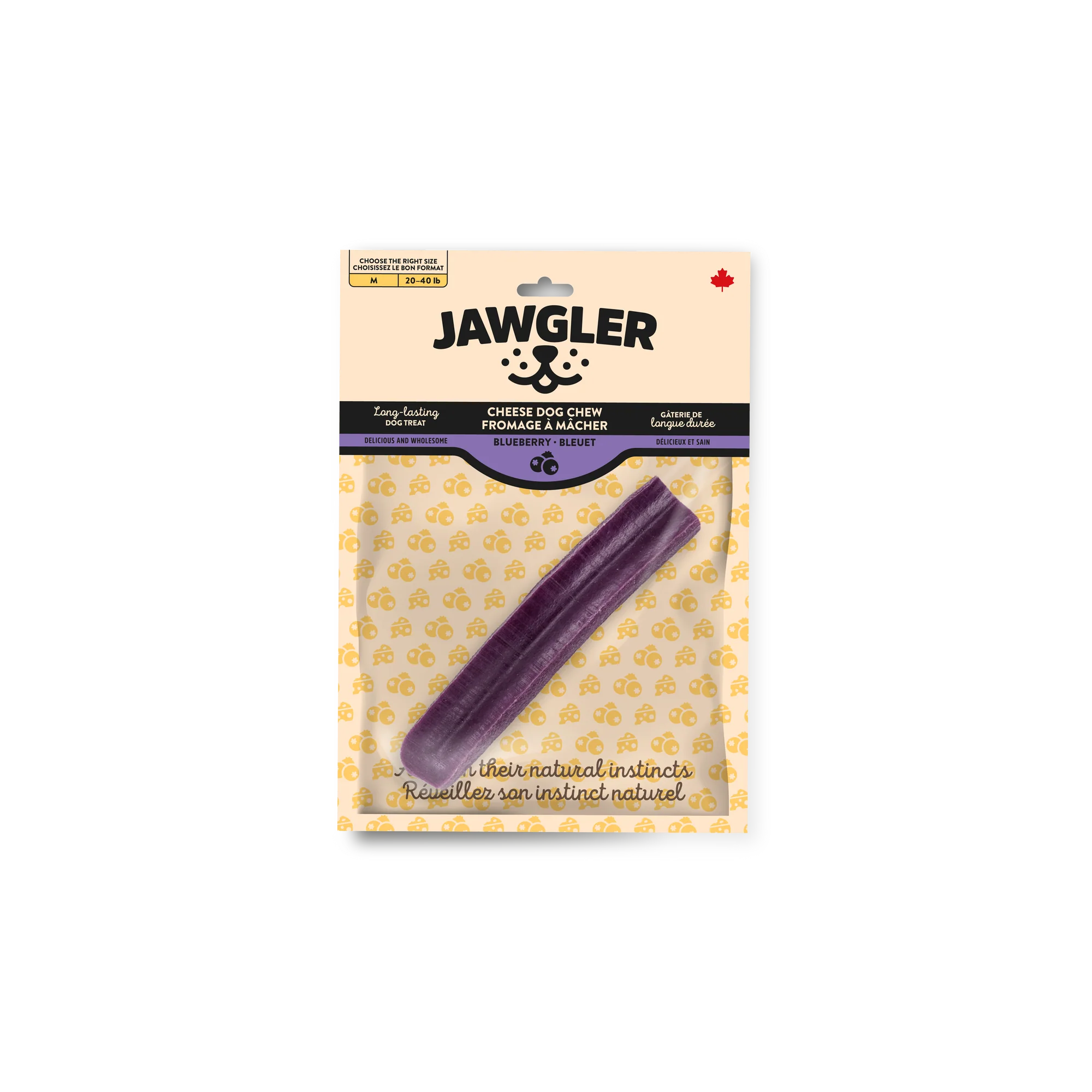 JAWGLER - Fromage à mâcher - Bleuet