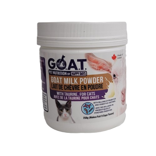Lait de chèvre en poudre avec taurine pour chats